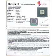 3.51 Ratti yellow sapphire with Govt Lab Certificate-(YELSA9T)